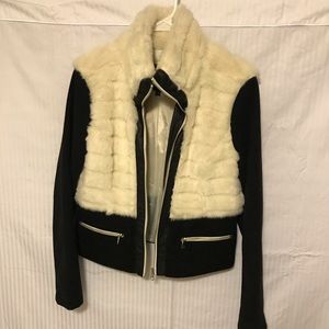 Black and white coat